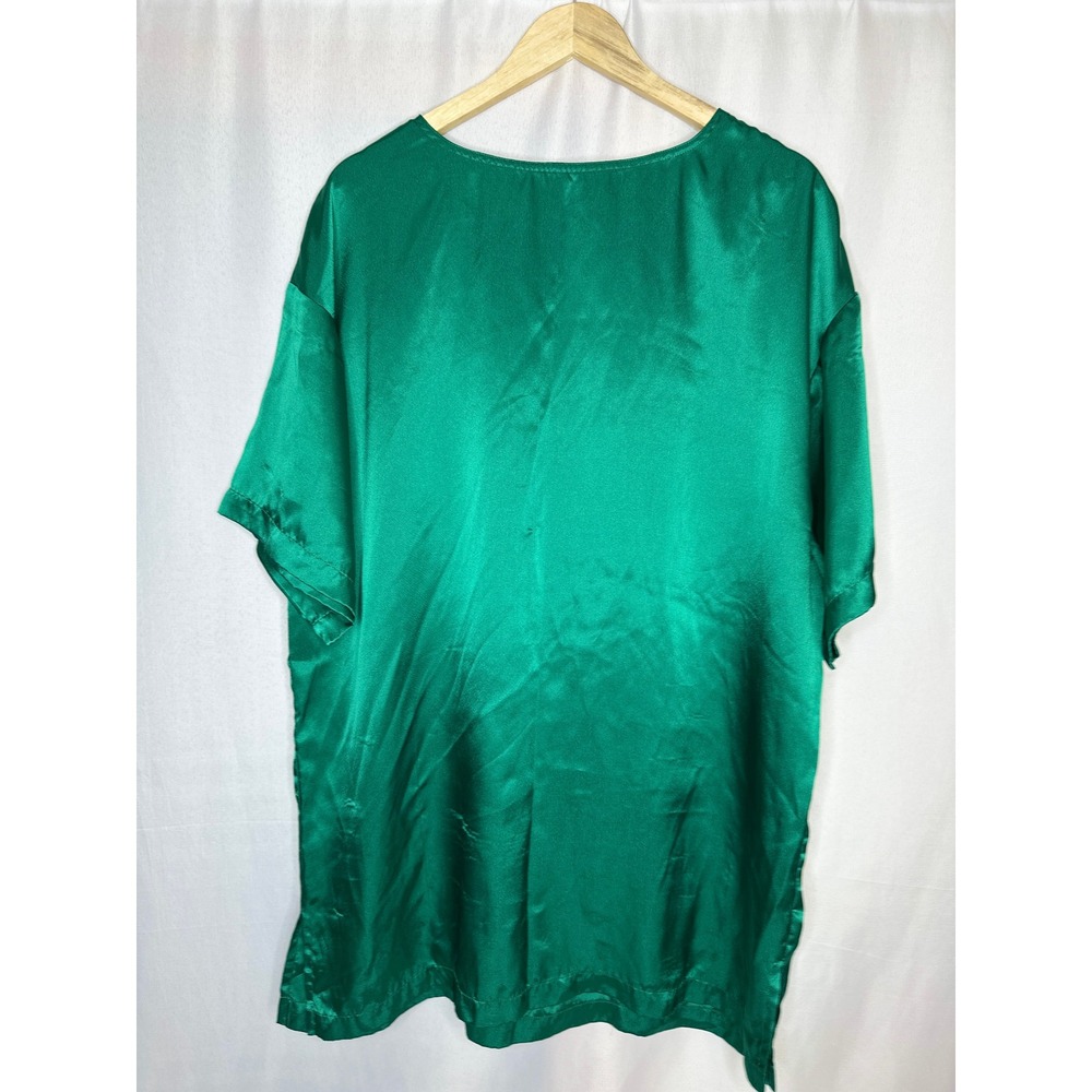 VTG Victoria's Secret Gold Label Satin Sleep Shirt, LARGE 90s Y2K Glam Fairy